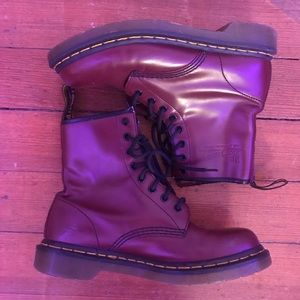 Red Dr. Martens size 8